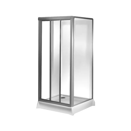 ฉากกั้นอาบน้ำ BATHROOM DESIGN SLIDE 90R GWH 90X90 ซม._0