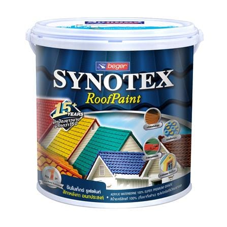 สีทาหลังคา ชนิดกึ่งเงา BEGER SYNOTEX 3011 สีเทาคลาสสิก 1 แกลลอน_0