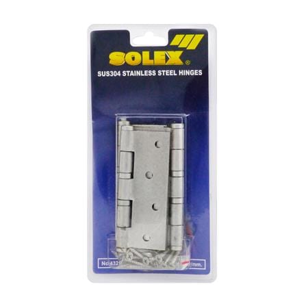 บานพับ 4X3 นิ้ว X 2.5 มม. SOLEX 4325SBB3EA สีสเตนเลส (แพ็ก 3 ชิ้น)