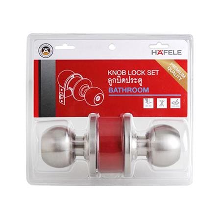 ลูกบิดประตูห้องน้ำ หัวกลม HAFELE 489.10.404 สีสเตนเลส_4