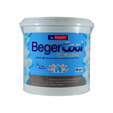 สีน้ำทาภายนอก BEGERCOOL SUPER CERAMIC SHIELD 4400 กึ่งเงา 1 แกลลอน_0