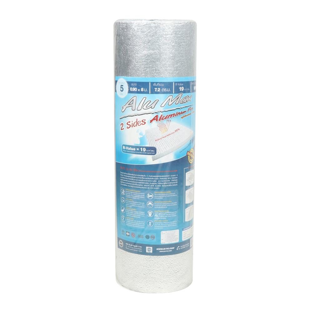 ฉนวนกันความร้อน PE MPE ALUMAX หนา 5 มม. 0.9x8 ม.