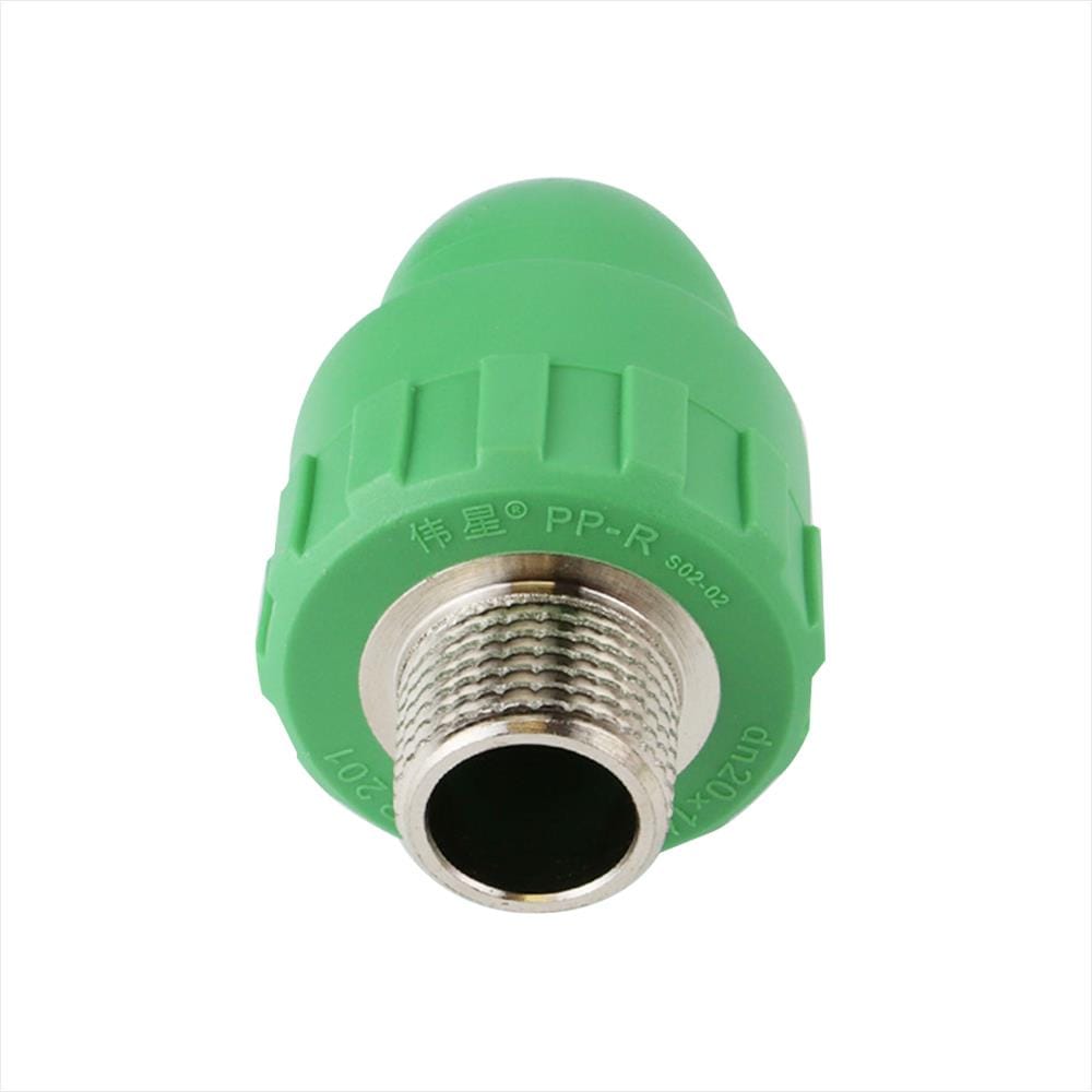 ข้องอ 90 องศา เกลียวนอก THAI PP-R D25 3/4 นิ้ว สีเขียว