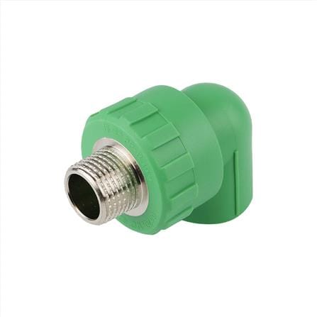 ข้องอ 90 องศา เกลียวนอก THAI PP-R D25 3/4 นิ้ว สีเขียว_0