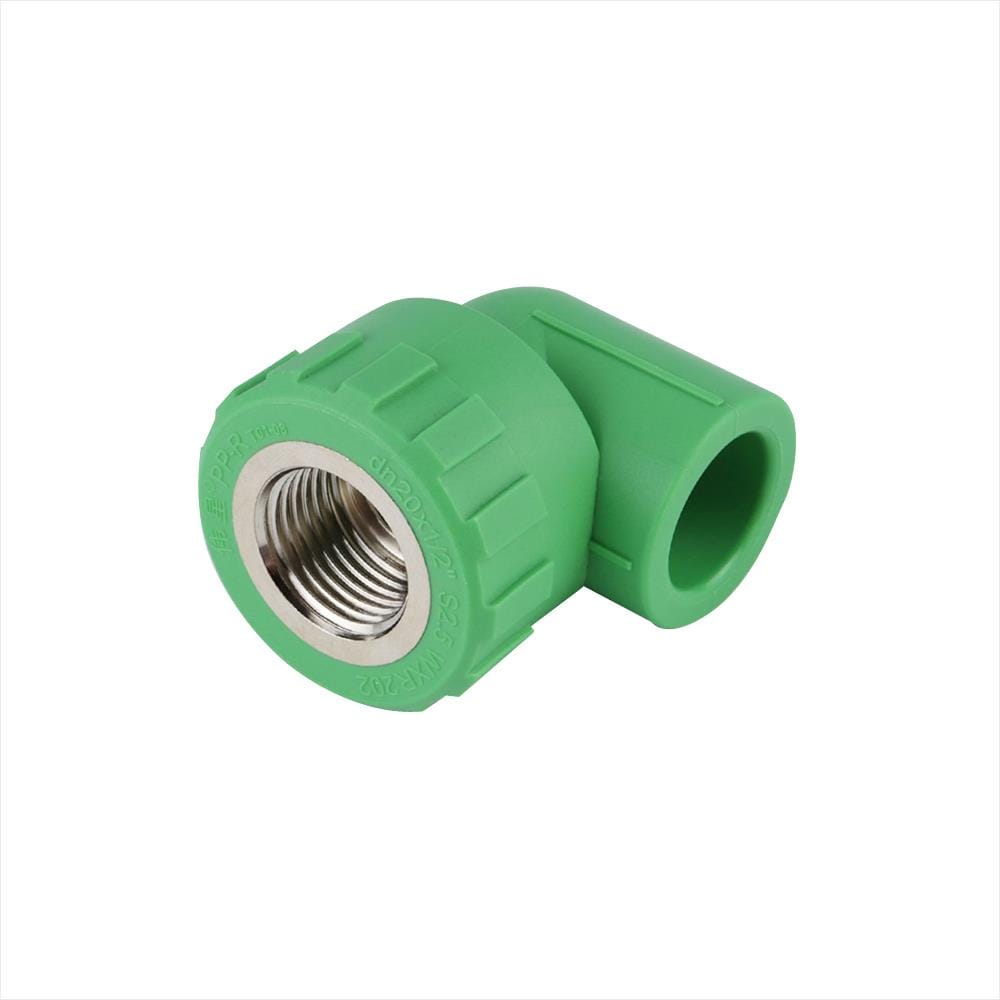 ข้องอ 90 องศา เกลียวใน THAI PP-R D25 3/4 นิ้ว สีเขียว
