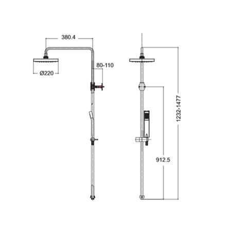ฝักบัว RAIN SHOWER ผสม AMERICAN STANDARD  A-6110-978-903_1