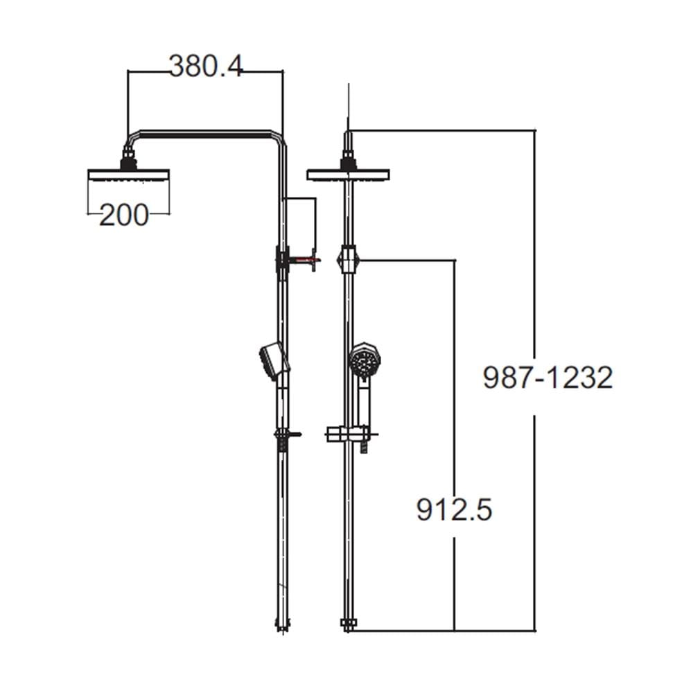 ฝักบัว RAIN SHOWER ผสม AMERICAN STANDARD A-6110-978-904