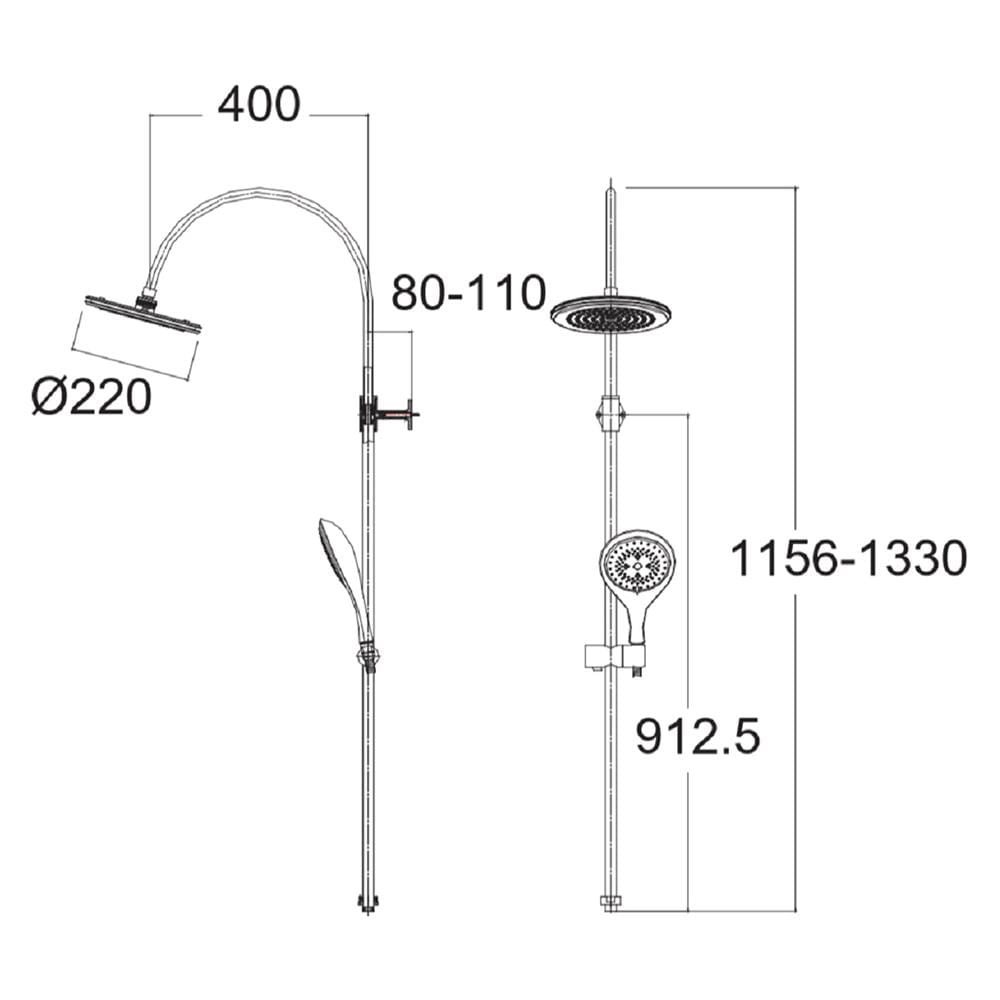 ฝักบัว RAIN SHOWER ผสม AMERICAN STANDARD A-6110-978-902