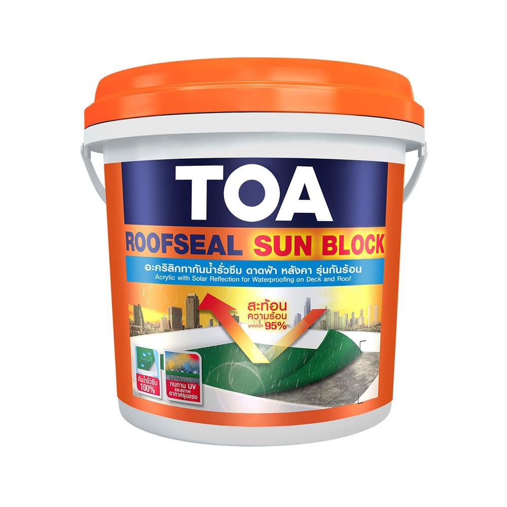 อะคริลิกกันซึม TOA SUNBLOCK 4 กก. สีขาว
