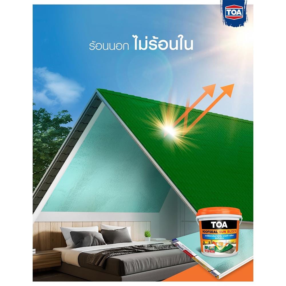 อะคริลิกกันซึม TOA SUNBLOCK 4 กก. สีขาว