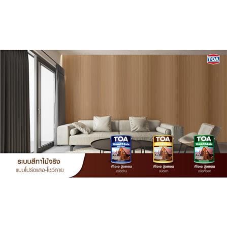 สีย้อมไม้ TOA WOODSTAIN M99 สีใส ด้าน 1 แกลลอน_2