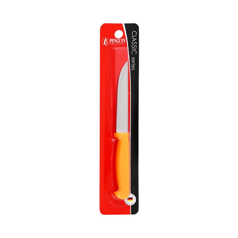 มีดผลไม้ปลายแหลม PENGUIN INDY 4.5 นิ้ว ด้ามเหลือง
