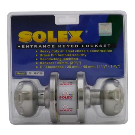 ลูกบิดประตู หัวจัน SOLEX 9850 SS สีสเตนเลส_0