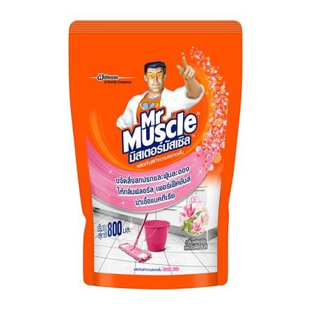 รีฟิลน้ำยาทำความสะอาดพื้น MR.MUSCLE FLORAL PERFECTION 800 มล._0