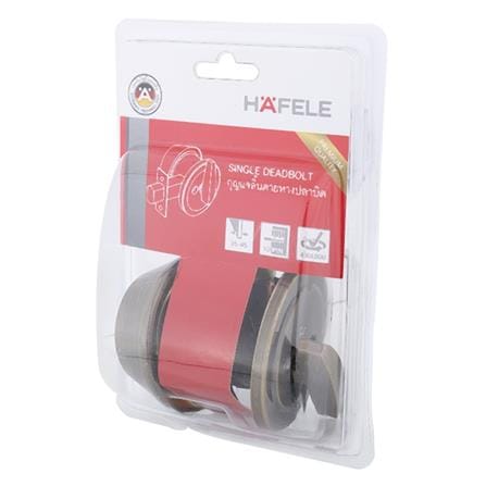 กุญแจลิ้นตาย 1 ด้าน HAFELE 489.10.361 สีทองเหลืองรมดำ_4