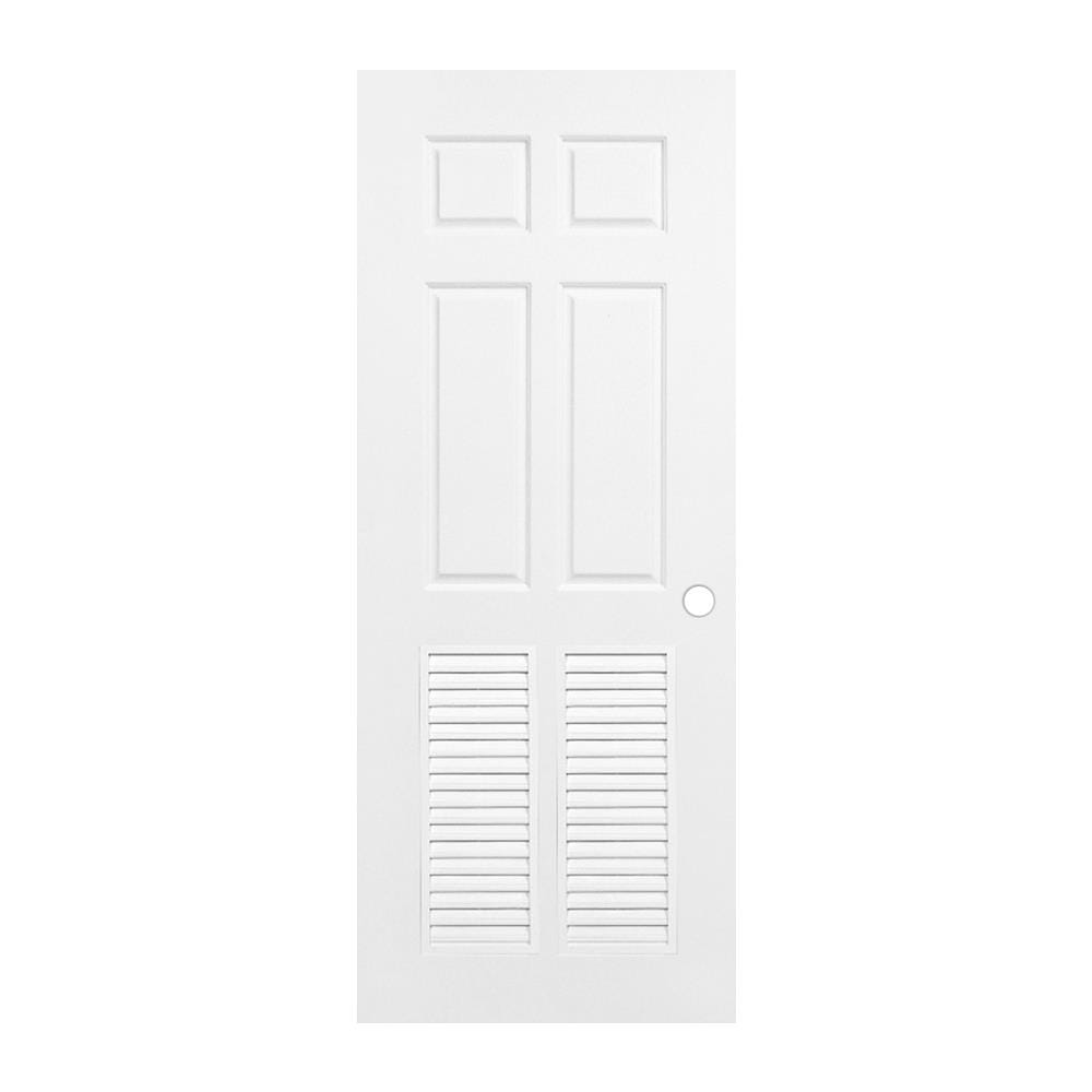 ประตูห้องน้ำ UPVC PARAZZO ML003 70X200 ซม. สีขาว เจาะลูกบิด