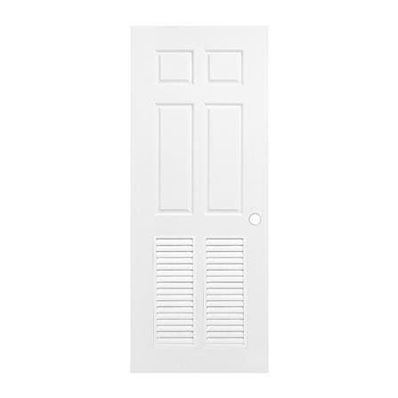 ประตูห้องน้ำ UPVC PARAZZO ML003 70X200 ซม. สีขาว เจาะลูกบิด_0