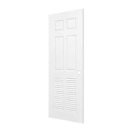 ประตูห้องน้ำ UPVC PARAZZO ML003 70X200 ซม. สีขาว เจาะลูกบิด_1