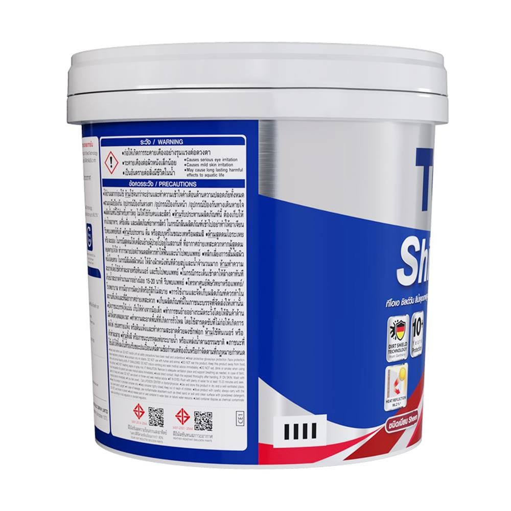 สีน้ำทาภายนอก ชนิดเนียน TOA SHIELD-1 BASE B สีขาว 2.5 แกลลอน
