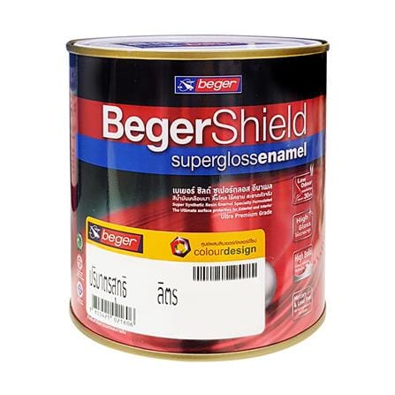 สีน้ำมัน BEGERSHIELD SUPERGLOSS BASE B กึ่งเงา 1/4 แกลลอน_0