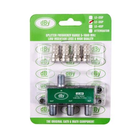 สปิตเตอร์เหล็ก 3 ทาง 75 โอห์ม DBY LE-3S_1