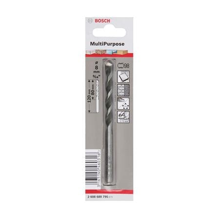 ดอกเจาะคอนกรีต BOSCH 8x80x120 มม._1