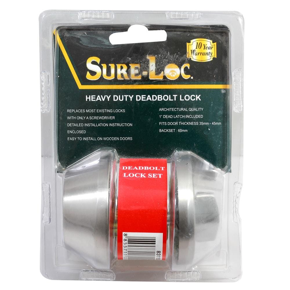SINGLE CYLINDER DEADBOLT SURE-LOC 8311 STAINLESS STEEL