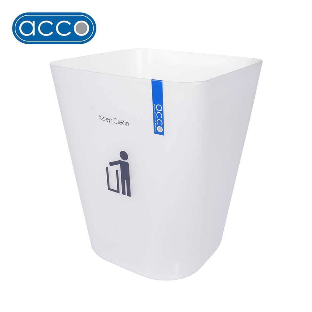 ถังขยะเหลี่ยม ACCO HH-222P 5.5 ลิตร สีขาว