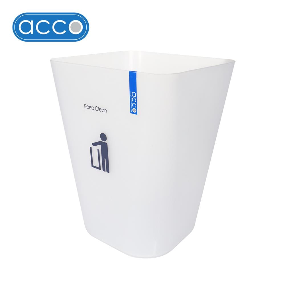 ถังขยะเหลี่ยม ACCO HH-224P 11 ลิตร สีขาว