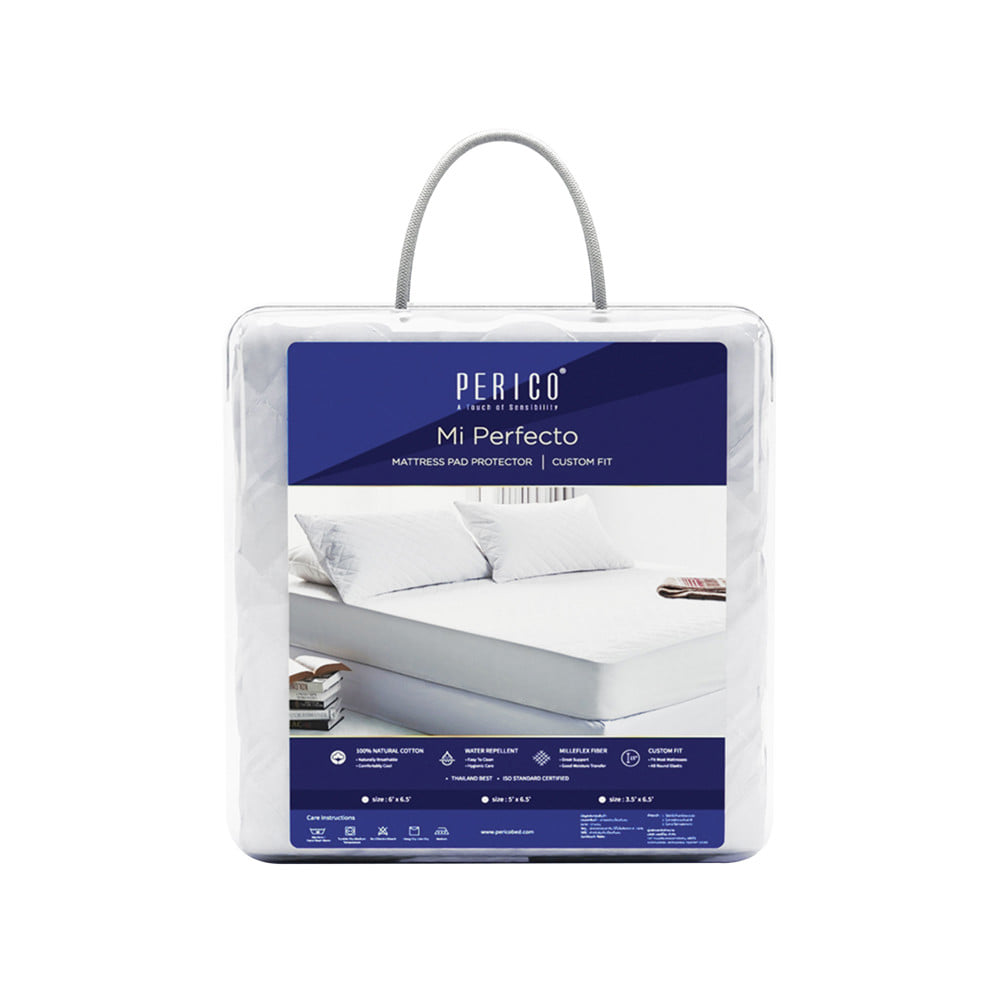 ผ้ารองกันเปื้อน TWIN SIZE PERICO MI PERFECTO สีขาว