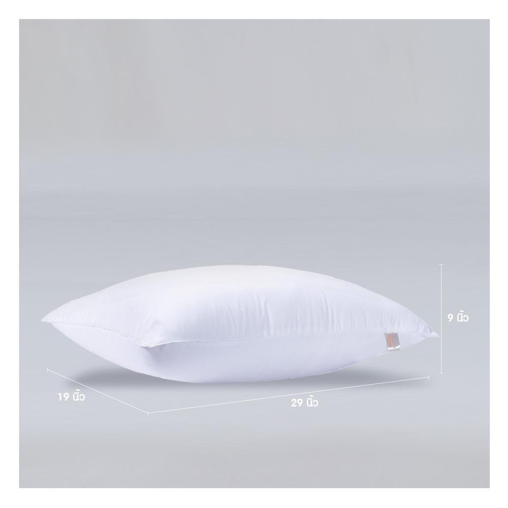 หมอนหนุน ใยสังเคราห์ PERICO MI COMFORT 19x29 นิ้ว สีขาว
