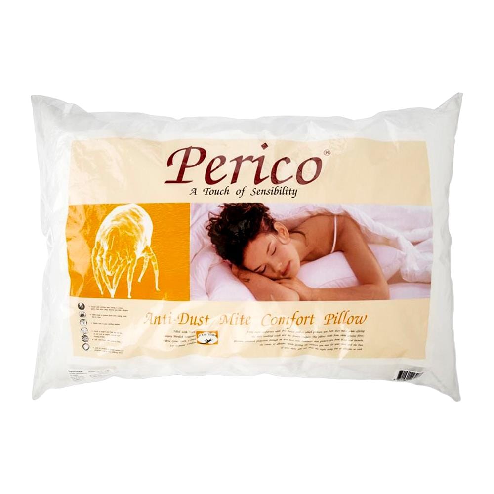 หมอนหนุน ใยสังเคราะห์ PERICO 19x29 นิ้ว สีขาว
