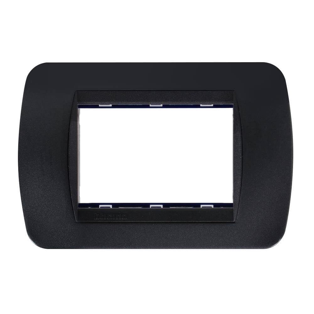 หน้ากาก 3 ช่อง BTICINO LIVING LIGHT SL4803ACF สีดำ