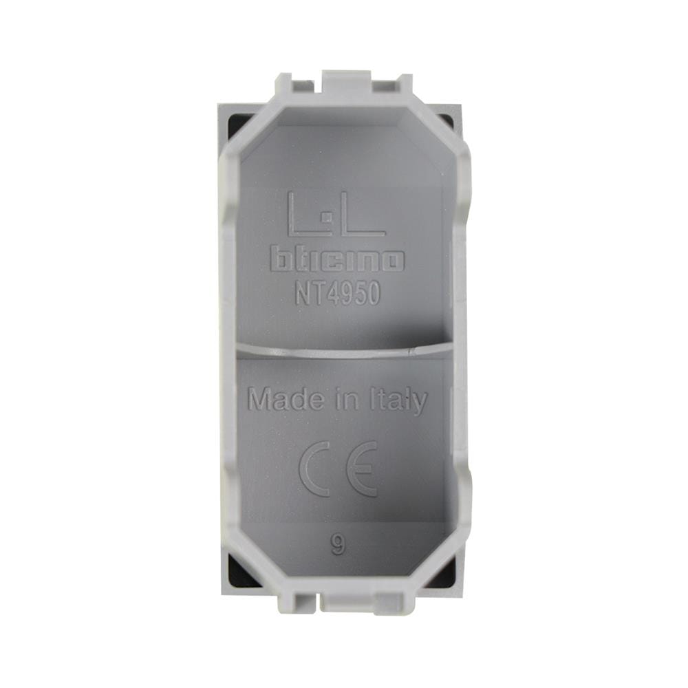 ฝาปิดช่องว่าง BTICINO LIVING LIGHT SNT4950/2F สีเงิน