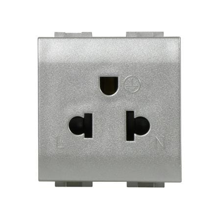 เต้ารับเดี่ยว 3 ขา BTICINO NT4126 LIVING LIGHT สีเ...