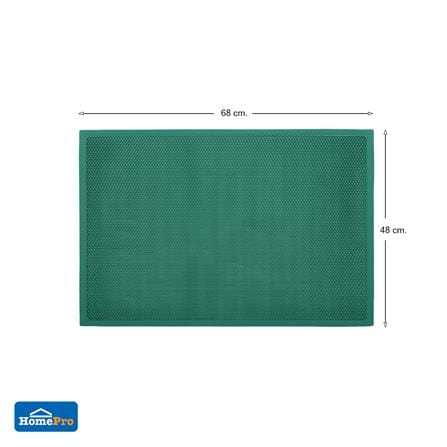 พรมเช็ดเท้าดักฝุ่น HOME LIVING STYLE Z 48X68 ซม. สีเขียว_5