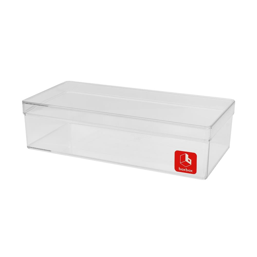 กล่องแบ่งช่อง 1 ช่อง BOXBOX 637L 10x21x6 ซม. สีขาว
