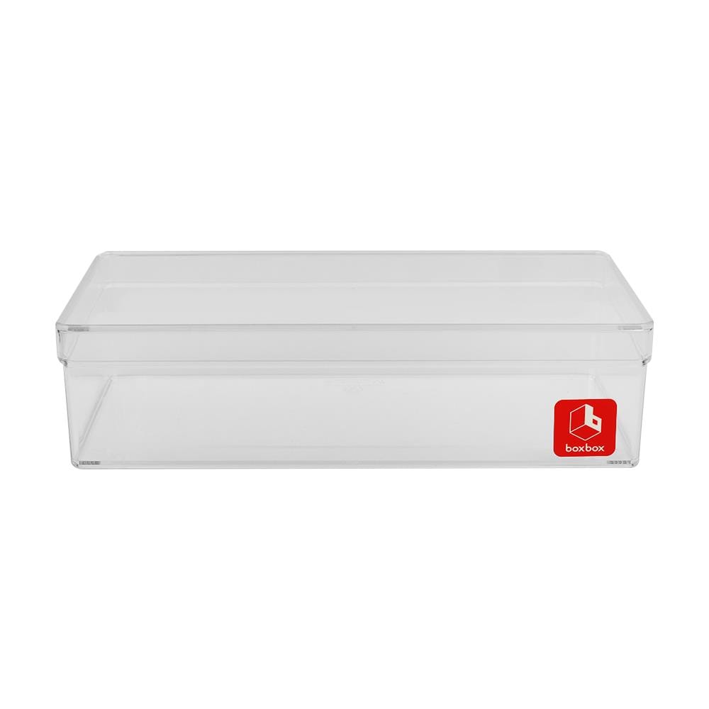 กล่องแบ่งช่อง 1 ช่อง BOXBOX 637L 10x21x6 ซม. สีขาว