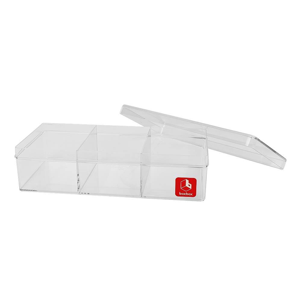 กล่องแบ่งช่อง 3 ช่อง BOXBOX 639L 10x21x6 ซม. สีขาว