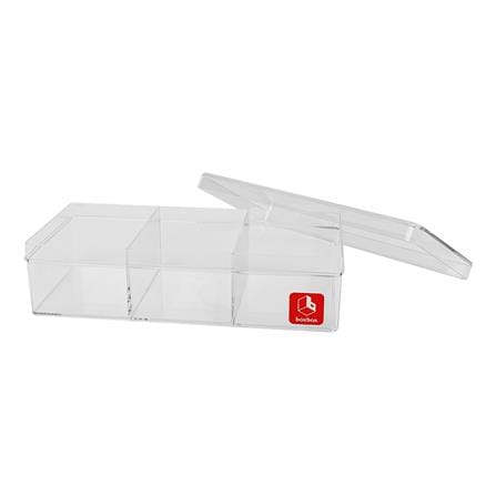 กล่องแบ่งช่อง 3 ช่อง BOXBOX 639L 10x21x6 ซม. สีขาว_2