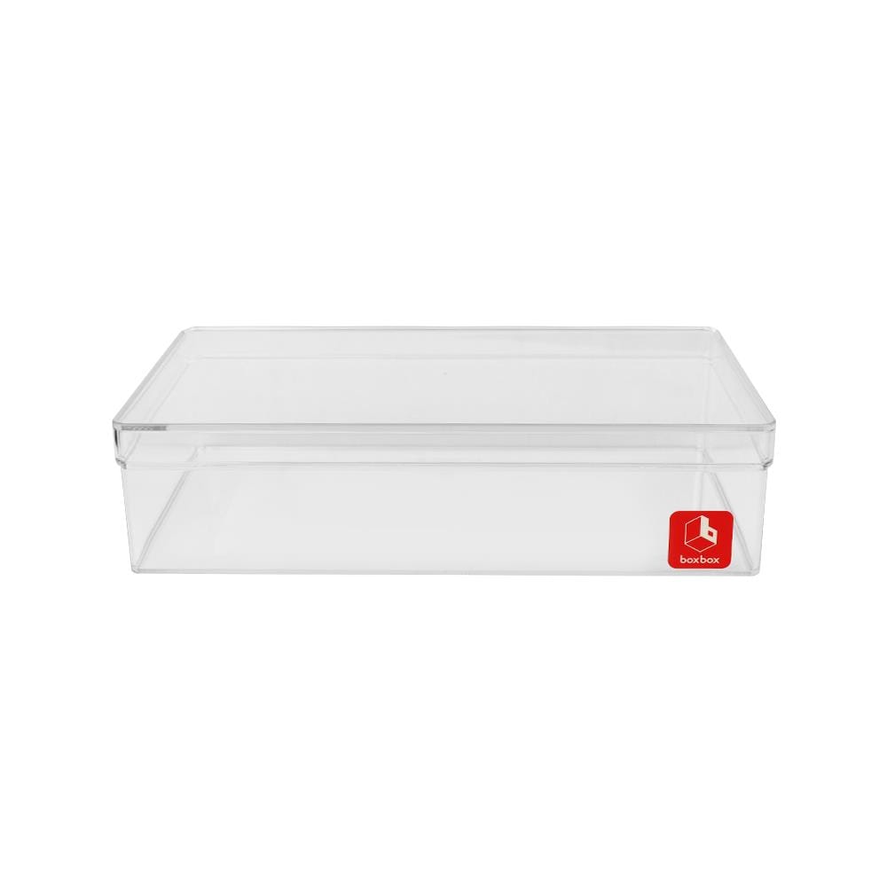 กล่องแบ่งช่อง 1 ช่อง BOXBOX 6231L 13.5x23x6 ซม. สีขาว