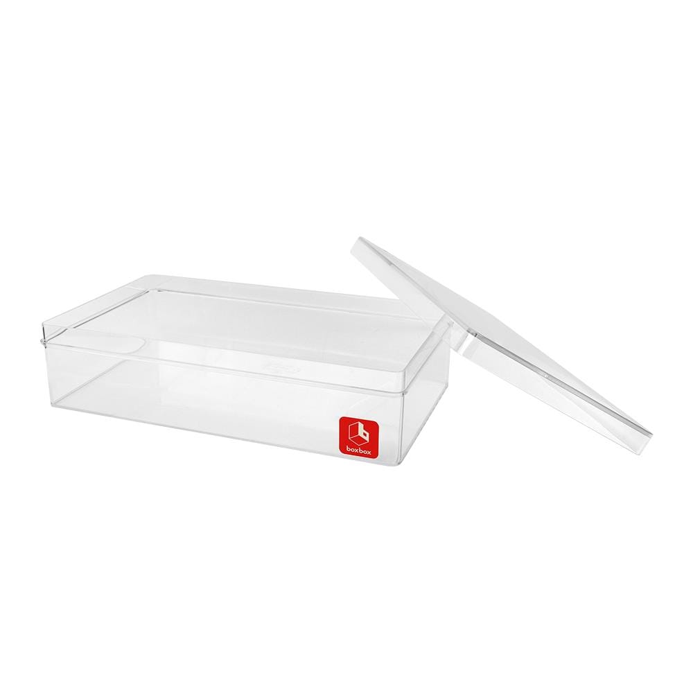 กล่องแบ่งช่อง 1 ช่อง BOXBOX 6231L 13.5x23x6 ซม. สีขาว