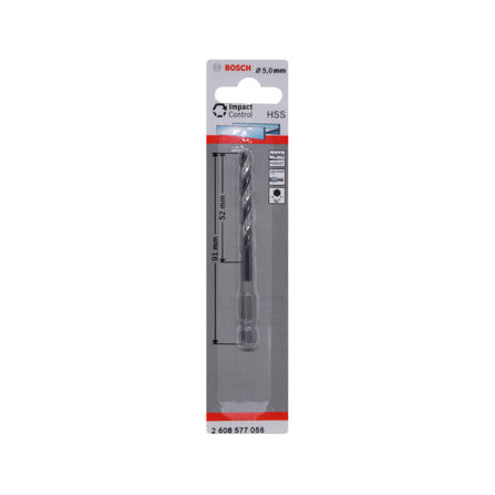 ดอกเจาะเหล็ก BOSCH HEX 5 มม._2