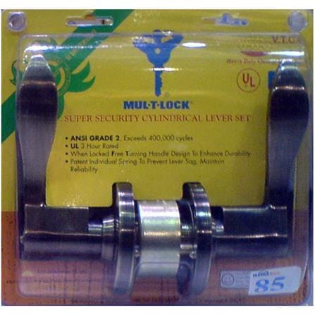 มือจับก้านโยก MUL-T-LOCK DTAB-822 สีทองเหลืองรมดำ