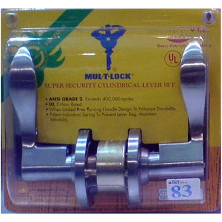 มือจับก้านโยก MUL-T-LOCK DTSC-820 สีสเตนเลส