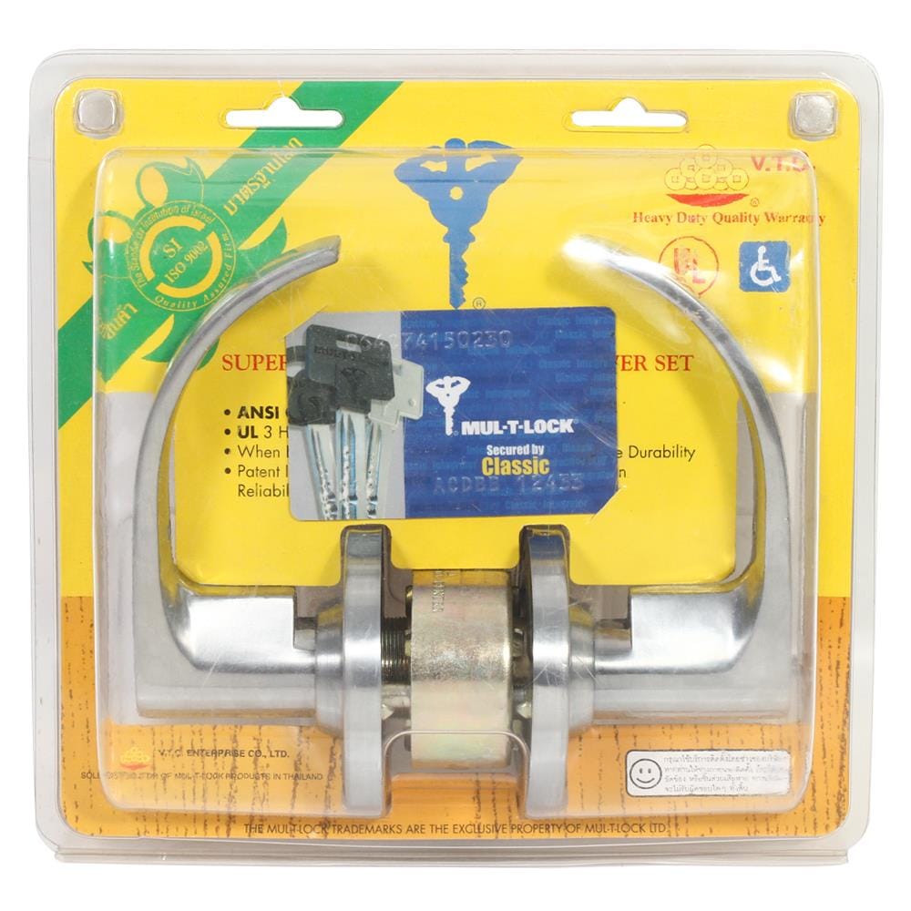 มือจับก้านโยก MUL-T-LOCK DTSC-824 สีสเตนเลส