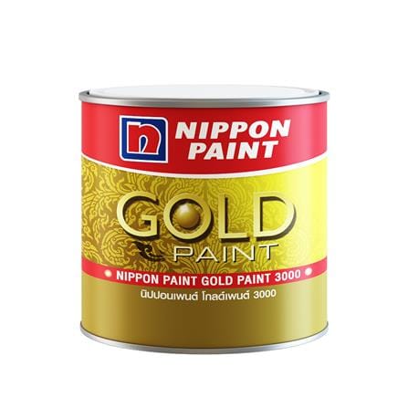 สีทองอะคริลิก NIPPON PAINT GOLD PAINT 3100 กึ่งเงา 1 แกลลอน