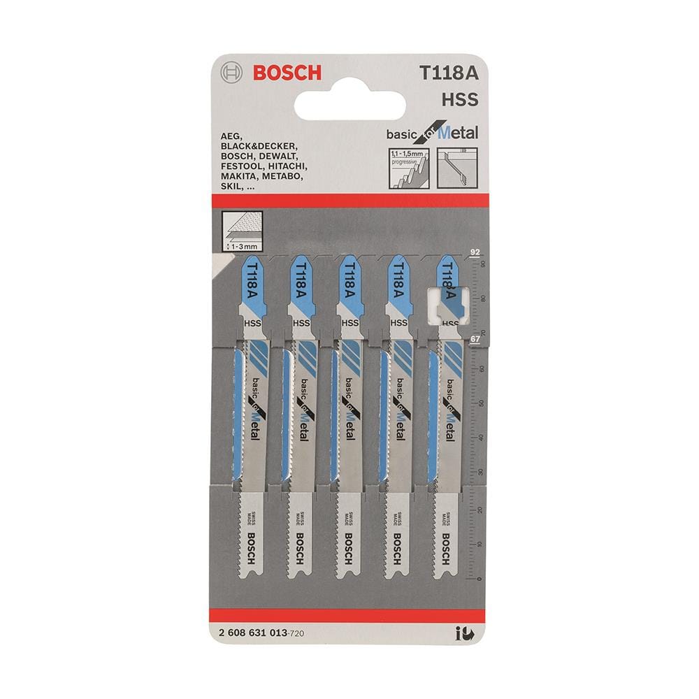 ใบเลื่อยจิ๊กซอ BOSCH T118A
