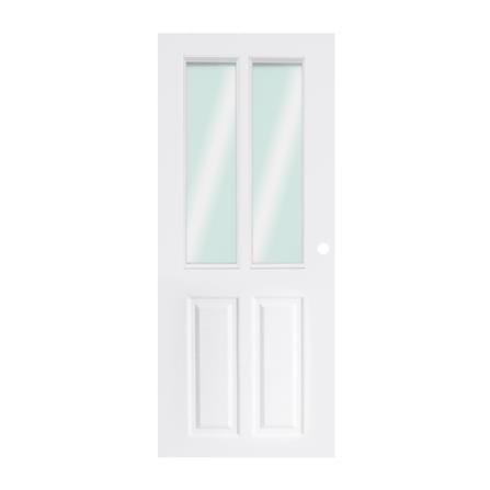 ประตูภายนอก UPVC PARAZZO MG005 80X200 ซม. สีขาว เจ...