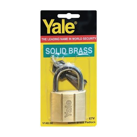 กุญแจลูกปืน YALE V140-50 50 มม. สีทอง_0